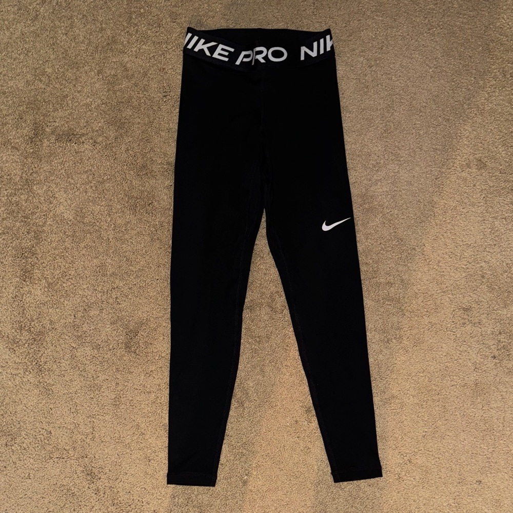 Nike Pro Kids Black Leggings